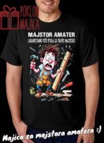 Majstor amater – Majica sa štampom – boja: crna