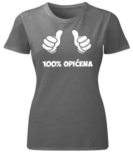100 Opicena (crna) – Majica sa štampom
