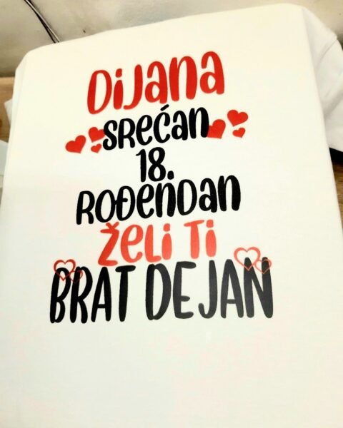 Srecan 18. rodjendan V2 – Majica sa štampom