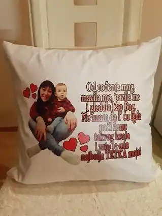 Najboljoj tetki na svetu jastuk