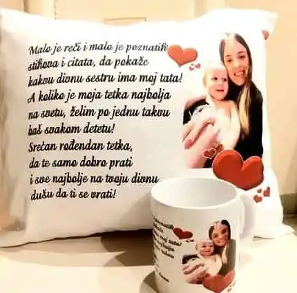 Jastuk šolja za tetku