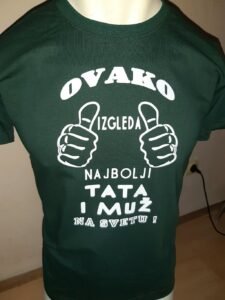 Najbolji tata i muz zelena