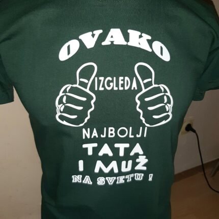 Najbolji tata i muz zelena