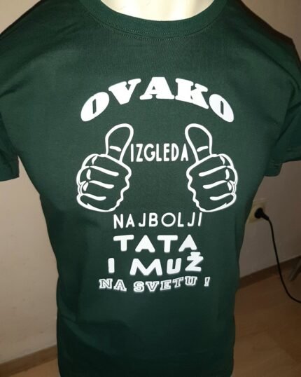 Najbolji tata i muz zelena