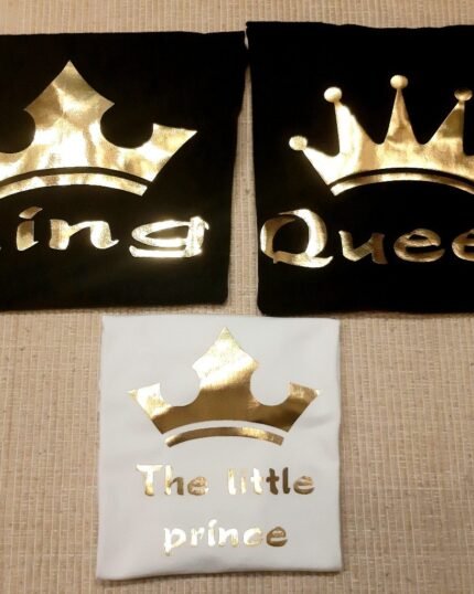 King Queen and Prince zlatna