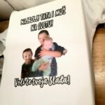 Najbolji tata i muz + slika (bela)