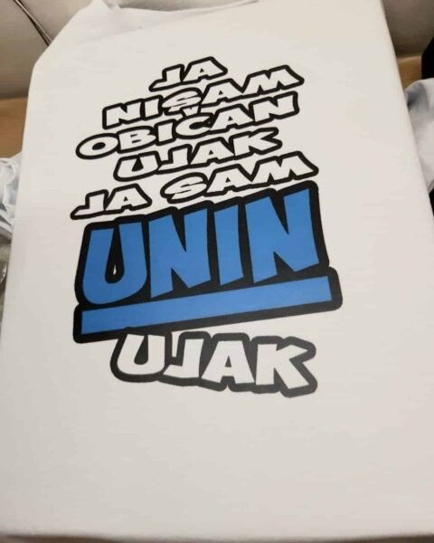 Unin ujak – Majica sa štampom – boja: crna