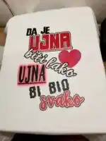Da je ujna biti lako – Majica sa štampom – boja: bela