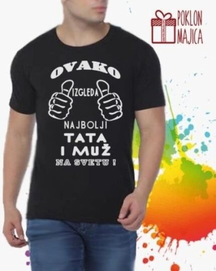 Najbolji tata i muz V1 crna