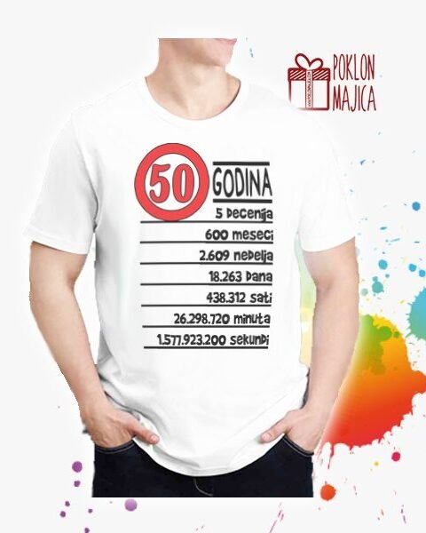 50 godina – Majica sa štampom