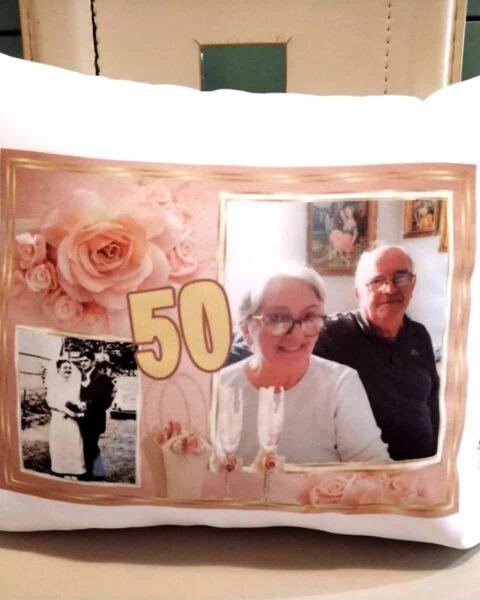 Jastuk za 50 godina braka :) – Ukrasni jastuk sa štampom
