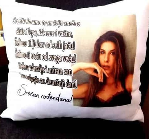 Želimo ti + slika – Ukrasni jastuk sa štampom