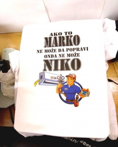 Klima majstor + ime – Majica sa štampom