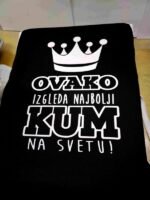 Ovako izgleda najbolji KUM – Majica sa štampom – boja: crna