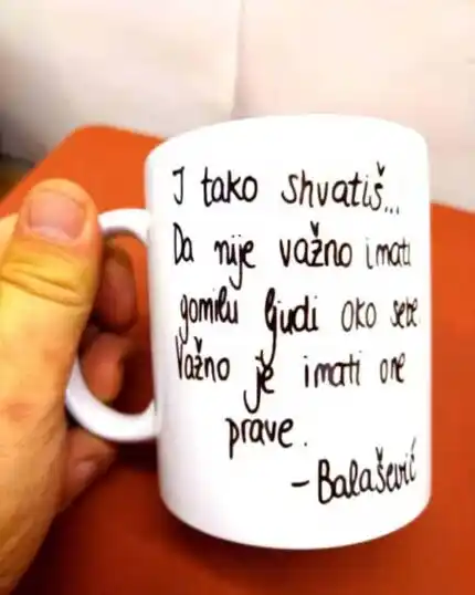 I tako shvatis ...