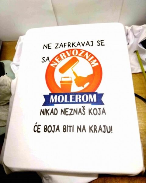 Ne zafrkavaj se sa nervoznim molerom – Majica sa štampom