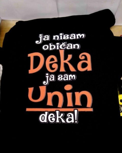 Ja nisam obican deka Una (Narandzasta slova) – Majica sa štampom