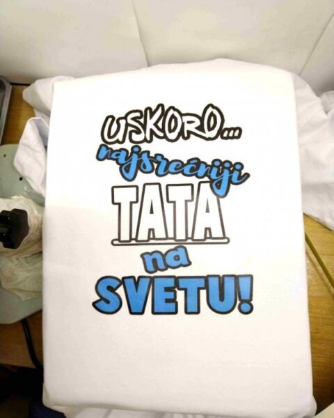 Uskoro najsrecniji tata – Majica sa štampom