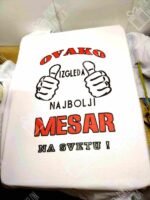 Majica za najboljeg mesara :) – Majica sa štampom – boja: bela
