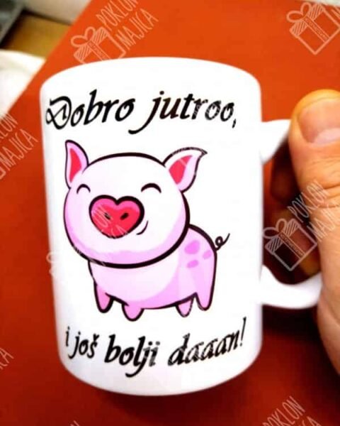 Dobro jutro i još bolji dan :) – Šolja sa natpisom