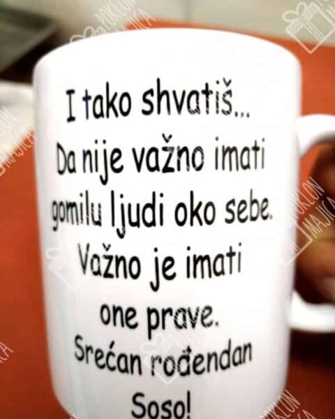 i tako shvatiš… – Šolja sa natpisom