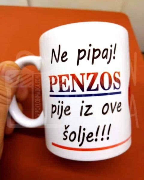 Šolja za odlazak u penziju :) – Šolja sa natpisom