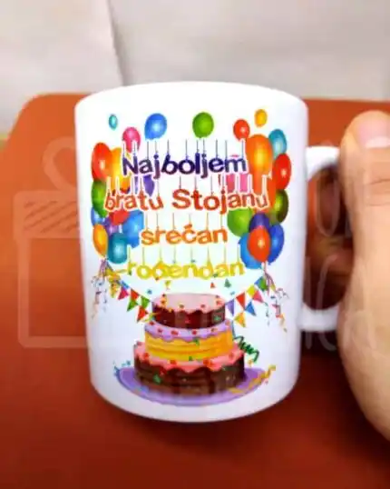 Šolja bratu za rođendan (ime po želji)
