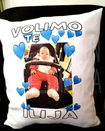 Volimo te Ilija (ime + slika po želji)