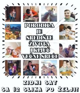 Sat sa 12 slika po želji kupca