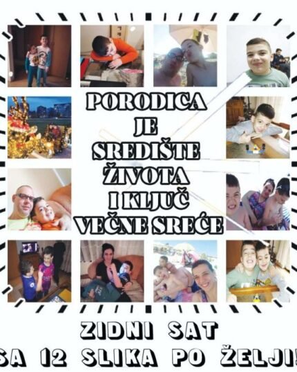 Sat sa 12 slika po želji kupca