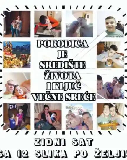 Sat sa 12 slika po želji kupca