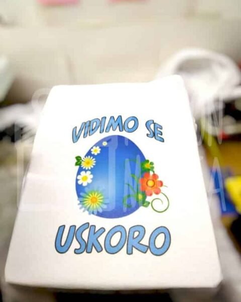 Vidimo se uskoro plava – Uskrs – Majica sa štampom
