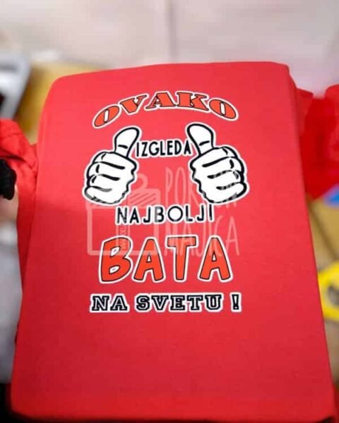 Najbolji bata! – Brat sestra – boja: crvena
