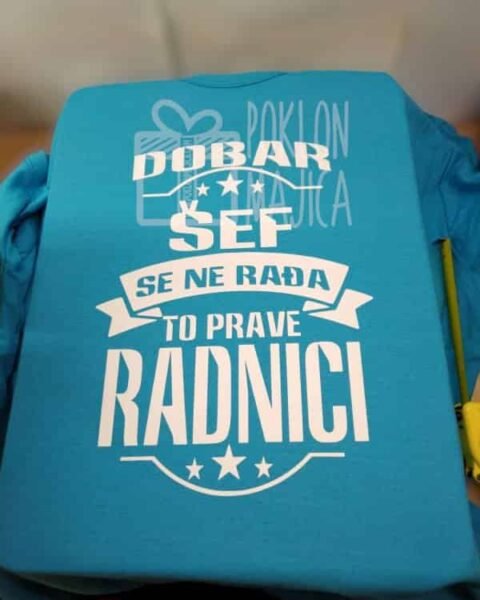 Dobar sef (plava) – Majica sa štampom
