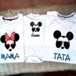 Miki maus porodična plava slova