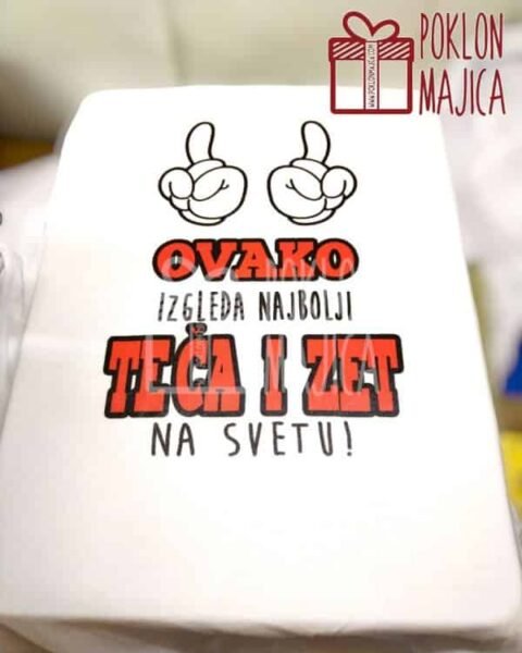 Najbolji teča i zet – Majica sa štampom