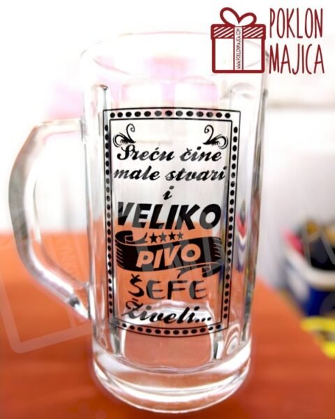 Sefe ziveli :) – Krigla sa natpisom