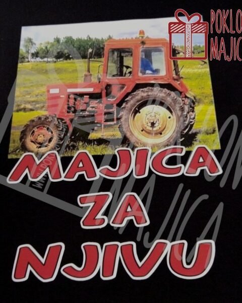 Majica za njivu (crna) – Majica sa štampom