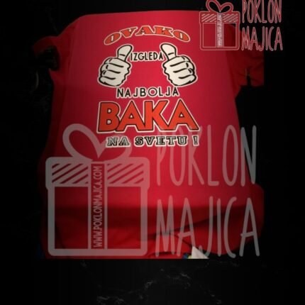 Najbolja Baka na svetu (crvena)