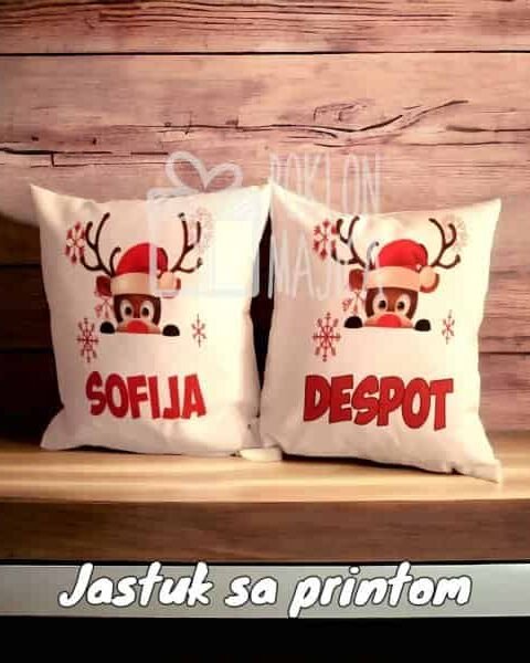 Irvasi + imena + nova godina – Jastuk sa slikom