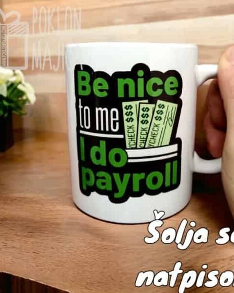 Be nice to me – Šolja sa natpisom