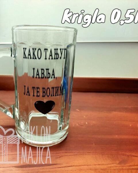 Kako tanjug javlja… – Krigla sa natpisom