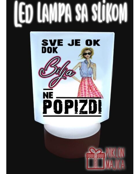 Sve je ok dok (ime po želji) Lampa – Led lampa USB