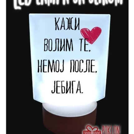 Kazi volim te - lampa