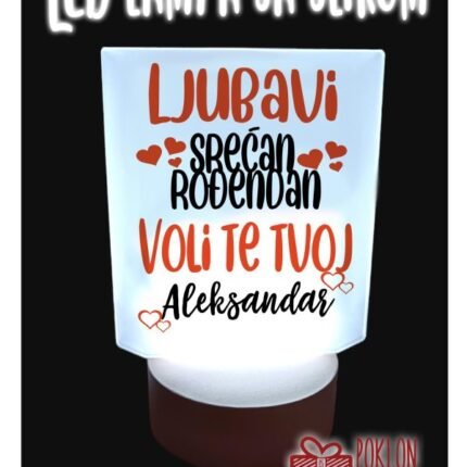 Ljubavi srecan rodjendan -lampa