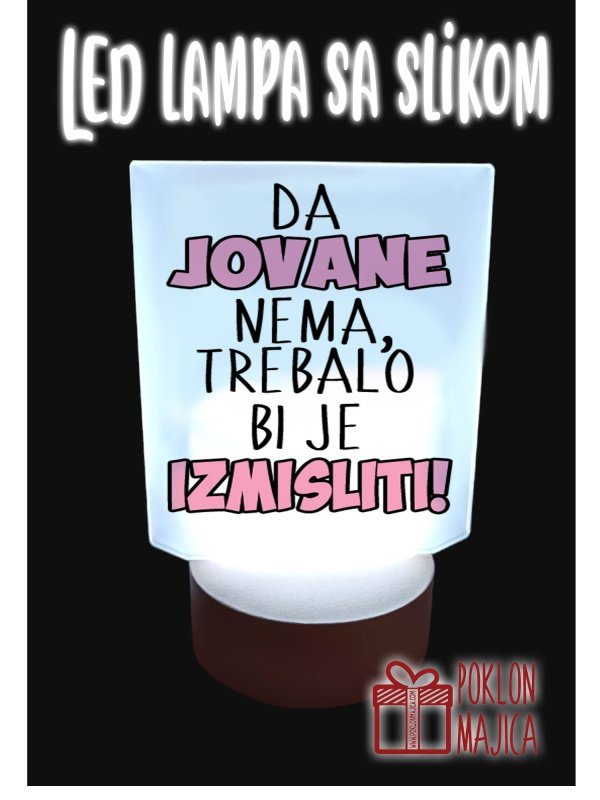 Da Jovane nema..(ime po želji) lampa