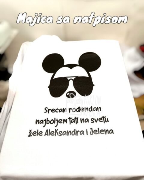 Miki + srecan rodjendan – Majica sa štampom