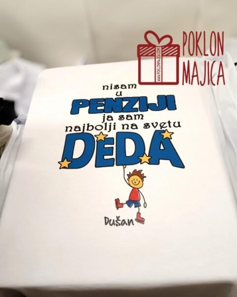 Deda u penziji – Majica sa štampom