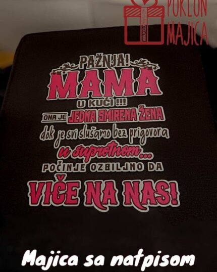 Paznja MAMA crna