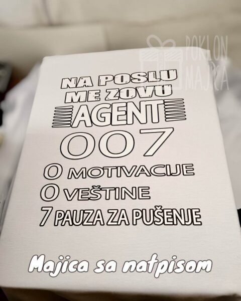 Agent 007 – Majica sa štampom